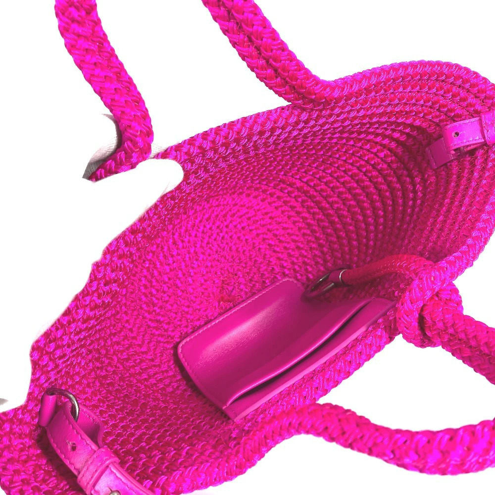 Balenciaga Tote Handbag Bag Lambskin Pink Crossbody IBIZA Basket - Picture 8 of 13